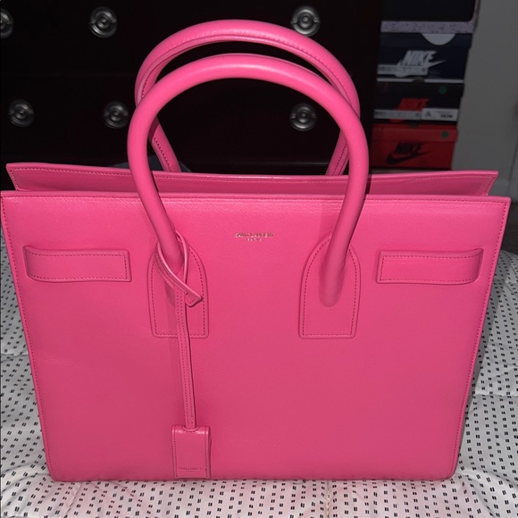 Saint Laurent Pink Satchel Bag - Picture 1 of 15